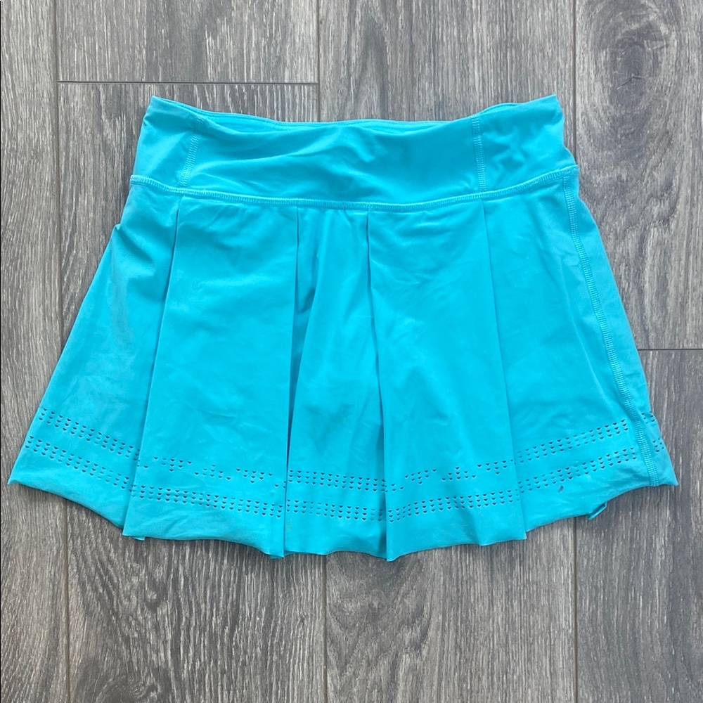 Ivivva by Lululemon - Girl’s Aqua Blue Pleated Athletic Skort - Size 10